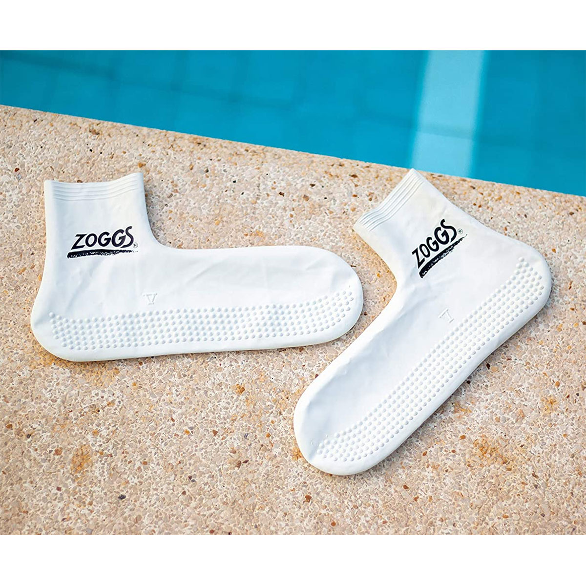 Zoggs Latex Pool Socks - White - Image 2
