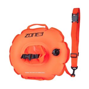 Zone3 Recycled On The Go Swim Buoy - Hi-Viz Orange-0