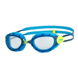 Zoggs Predator Junior Goggles - Blue/Lime/Clear-0