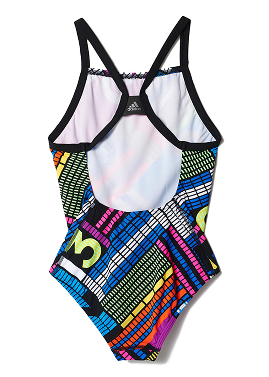 Adidas Girls INF+ TH Swimsuit - Black / Shock Purple - Image 4