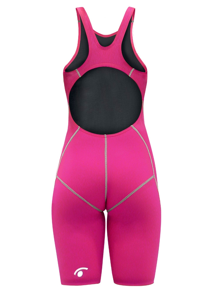 Jaked J Alpha Junior Girls Openback Kneesuit - Magenta - Image 3