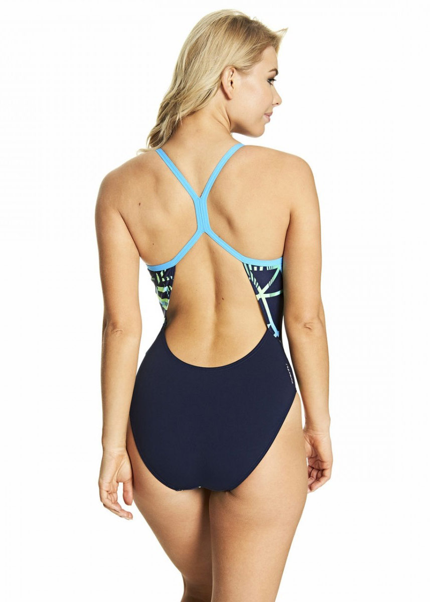 Zoggs Women's Equation Sprintback - Navy / Multi - Image 3