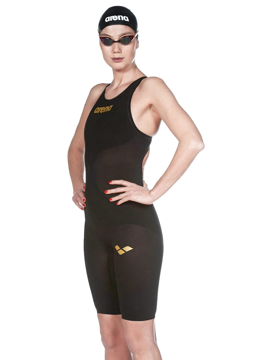 Arena Powerskin Carbon Air² Openback Kneeskin - Black / Gold - Image 39