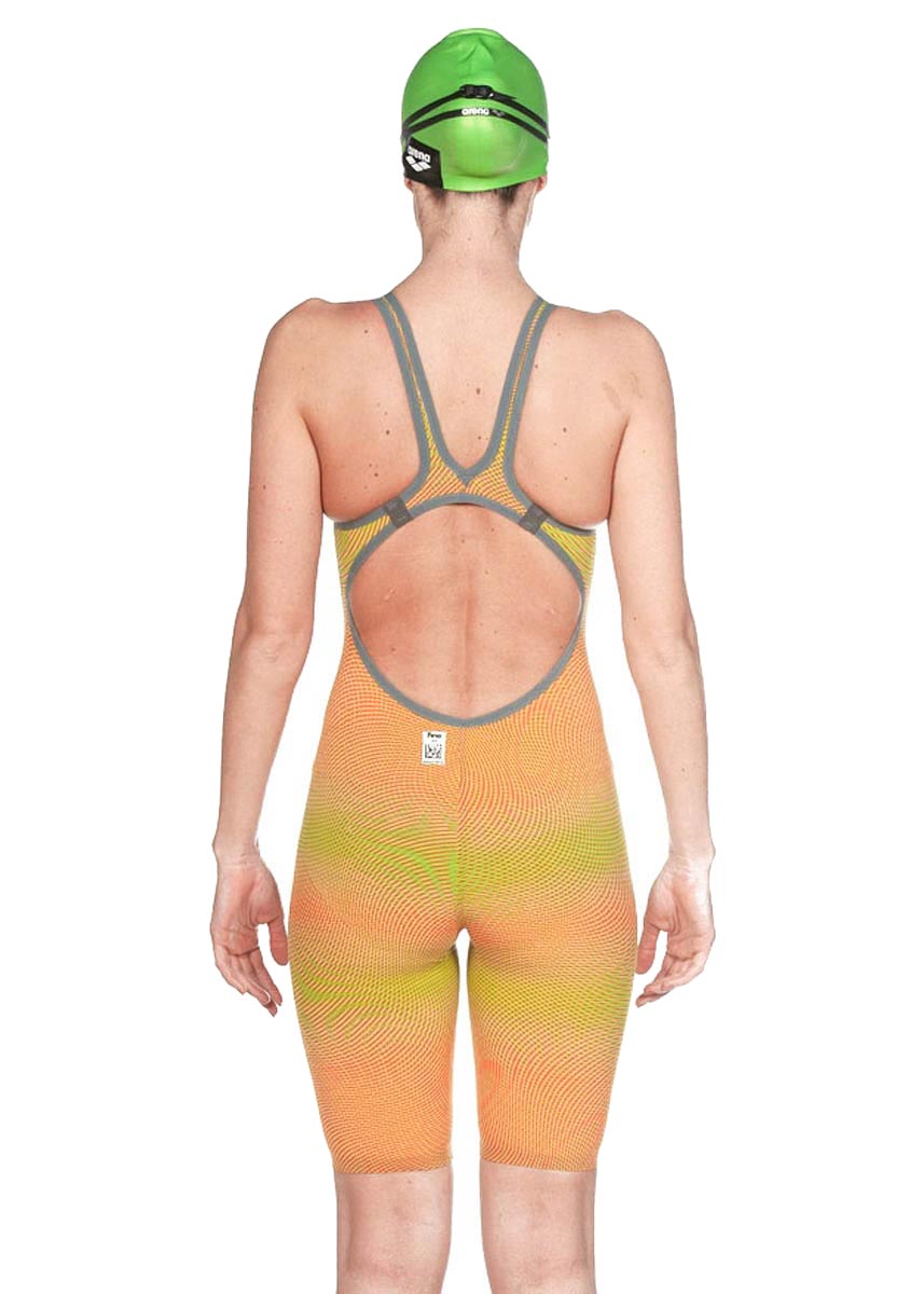 Arena Carbon Air² Openback Kneeskin - Lime / Orange - Image 33