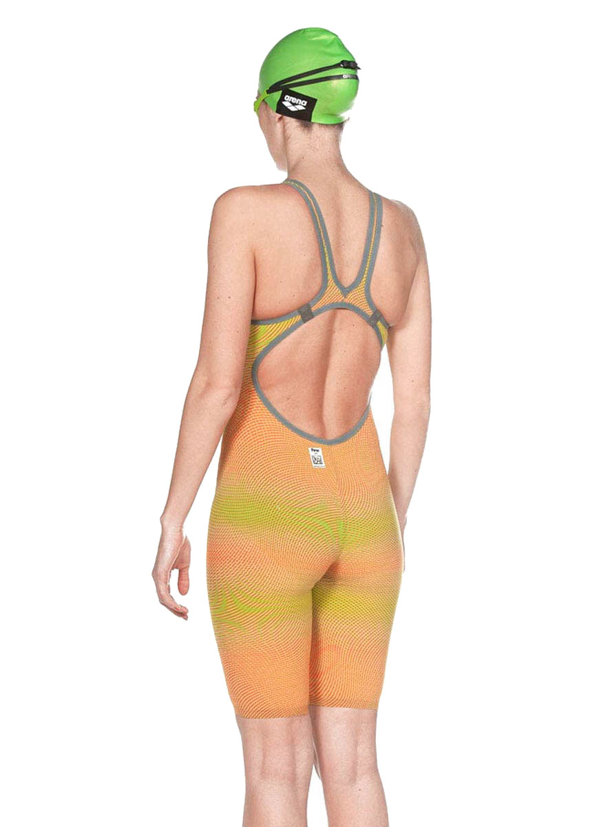 Arena Carbon Air² Openback Kneeskin - Lime / Orange - Image 35