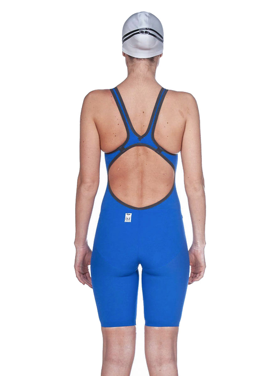 Arena Powerskin Carbon Air² Openback Kneeskin - Blue / Grey / Yellow - Image 35