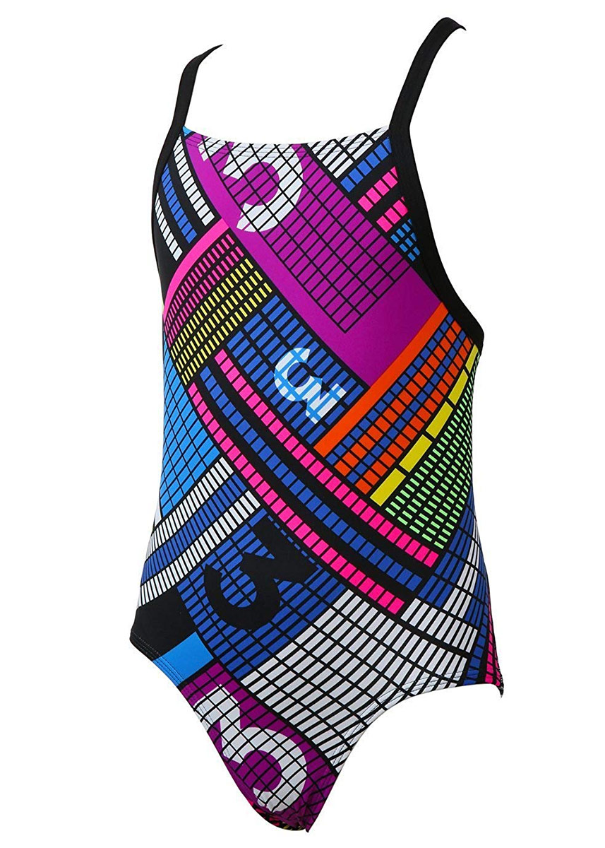 Adidas Girls INF+ TH Swimsuit - Black / Shock Purple - Image 9