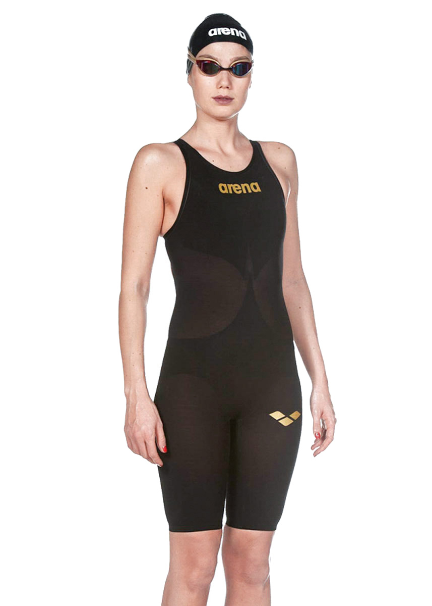 Arena Powerskin Carbon Air² Openback Kneeskin - Black / Gold - Image 17