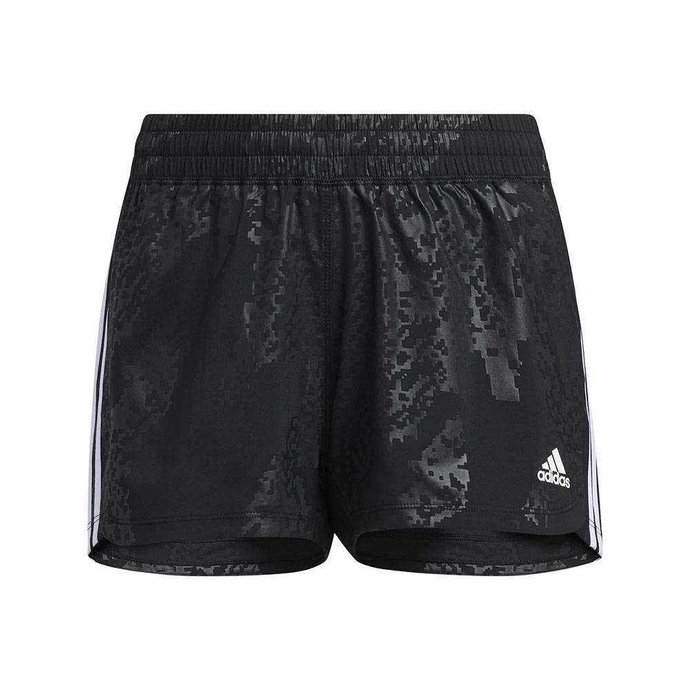 Adidas Women's Pacer 3 Stripe Camo Shorts - Black - Image 2