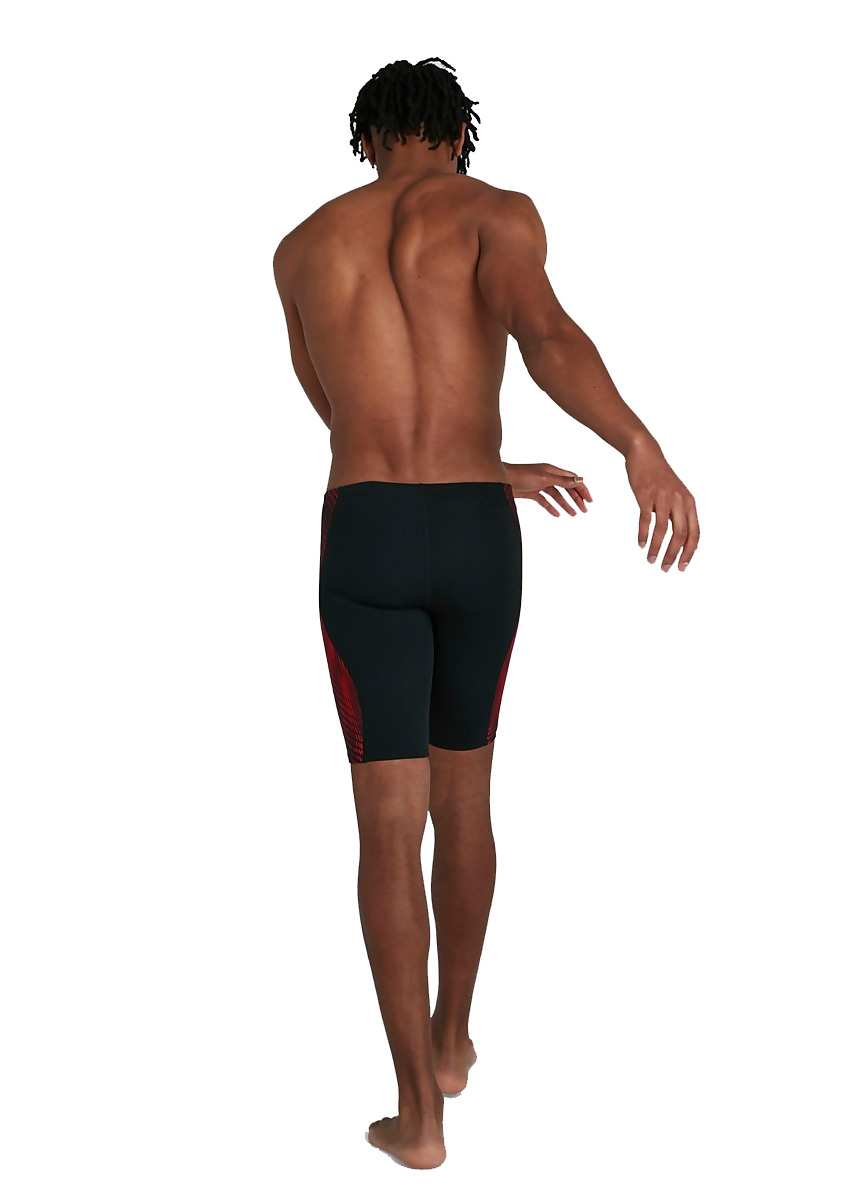 Speedo Mens Pro Endurance+ Jammer - Black / Dragonfire Orange - Image 15