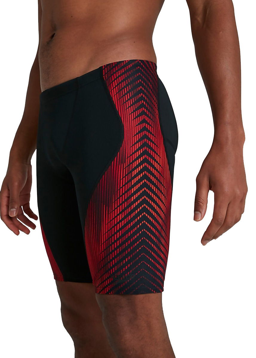 Speedo Mens Pro Endurance+ Jammer - Black / Dragonfire Orange - Image 17