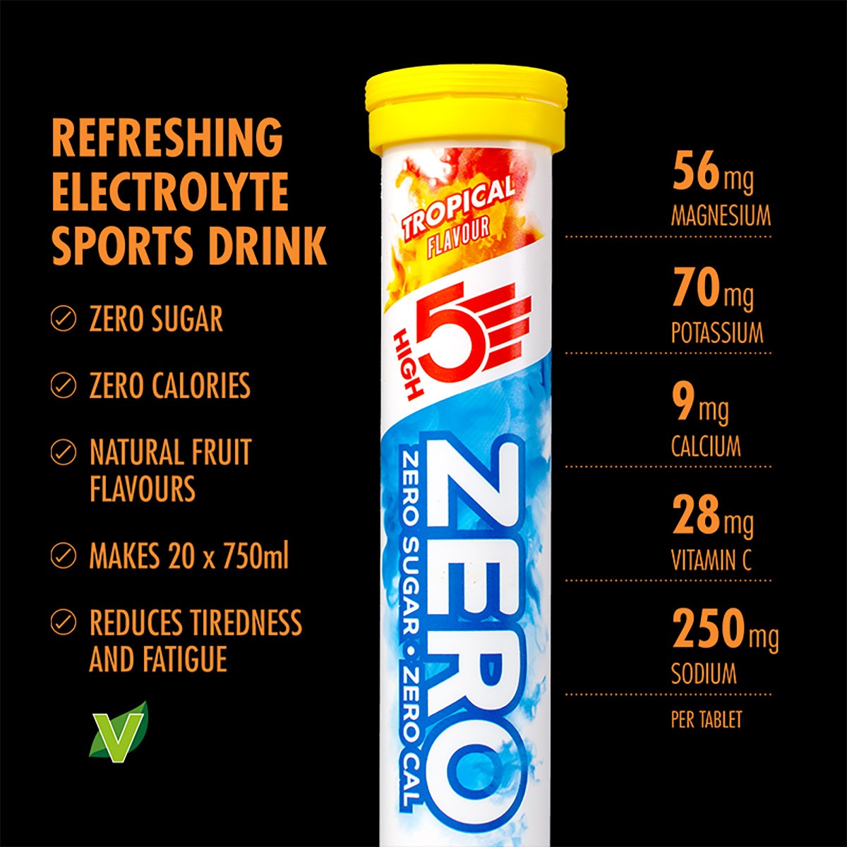 HIGH5 Zero Hydration Tabs (Tropical) - Image 5