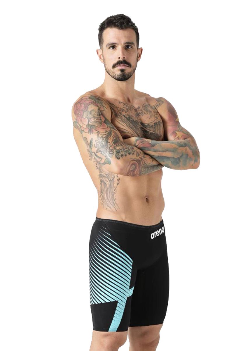 Arena Men's Limited Edition Carbon Glide Powerskin Jammer - Blue Diamond - Image 8