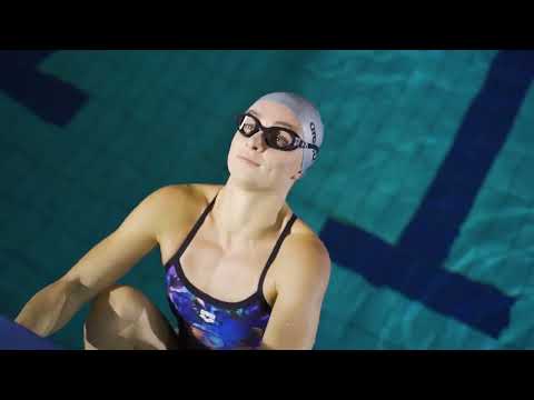 Arena Allover Challenge Back Swimsuit - Neon Blue/ Multi - Image 5