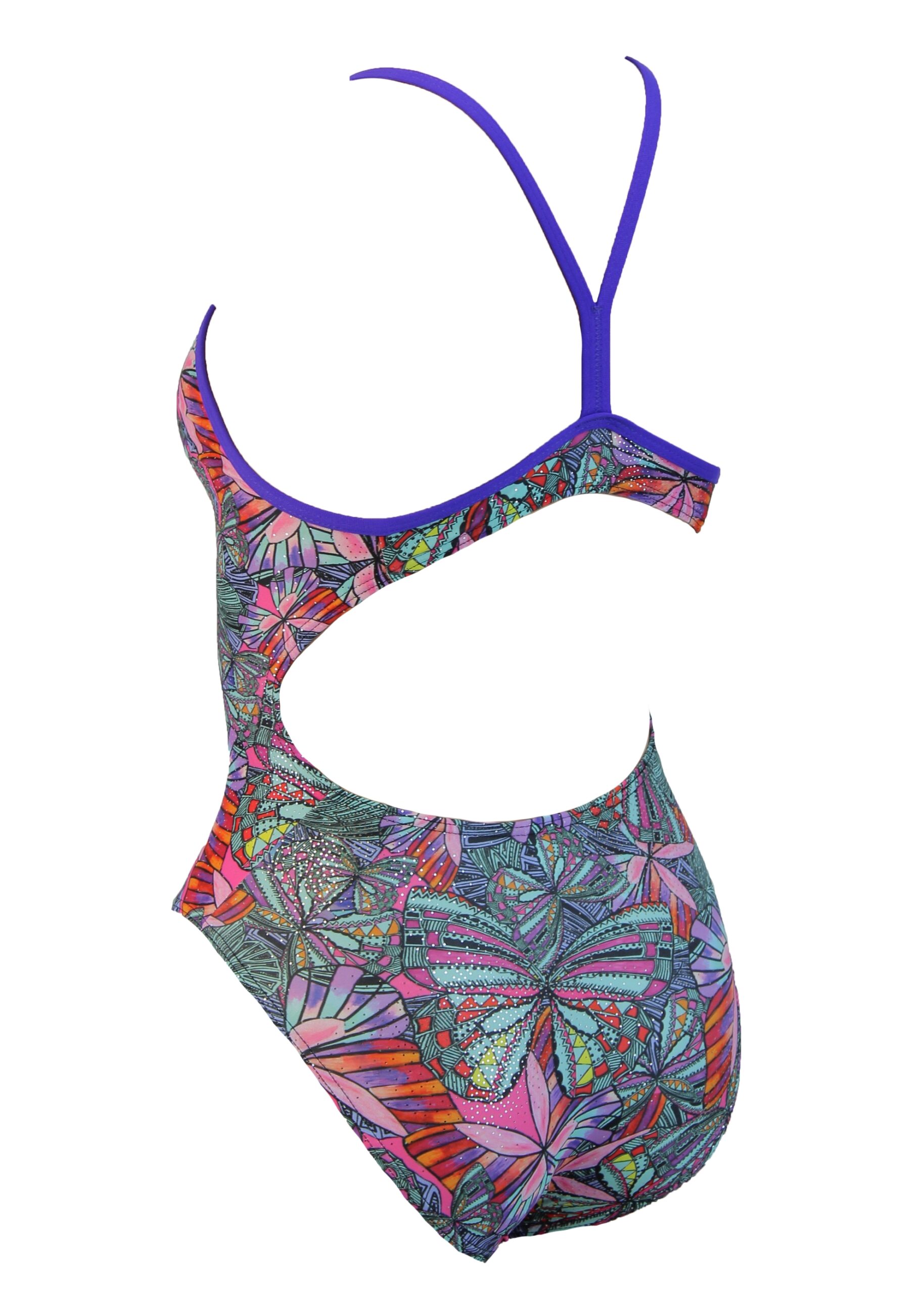 Maru Swallowtail Kids Sparkle Flyback Swimsuit - Image 5