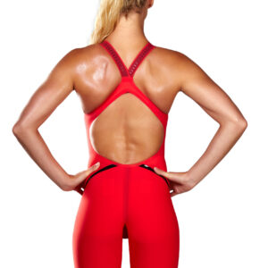 Speedo LZR Racer X Openback Kneeskin – Red / Black