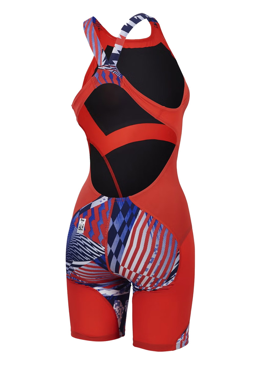 Speedo Fastskin LZR Ignite Kneeskin - Blue / Red / White - Image 3