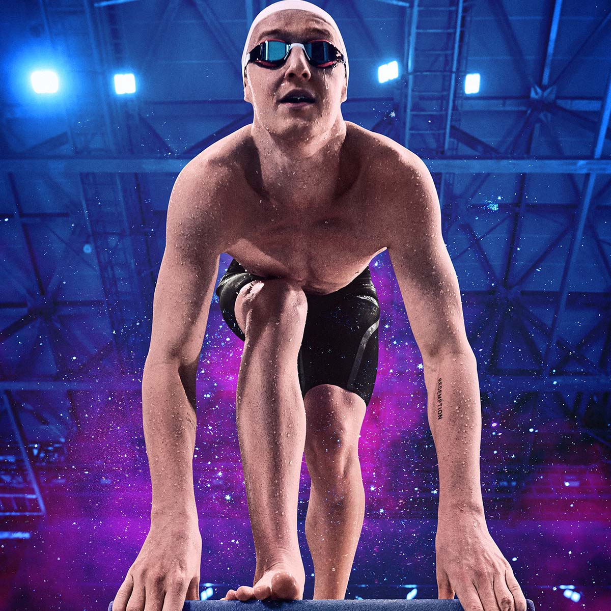 Speedo Fastskin LZR Pure Intent 2.0 Jammer - Black / Iridescent - Image 2