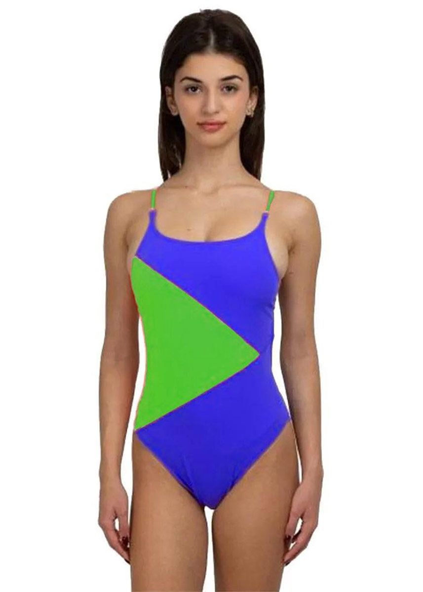 Turbo Womens Island Swimsuit - Blue / Green - Image 5
