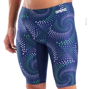 Arena Fireflow Swim Jammer - Navy Blue / Green