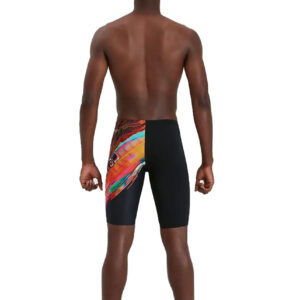 Speedo Glitche V-Cut Placement Jammer – Black/ Salso/ Blue/ Lime
