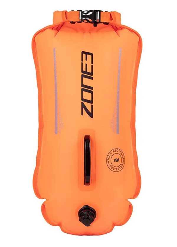 Zone3 Recycled 28L Safety Buoy / Dry Bag - Hi-Viz Orange-0