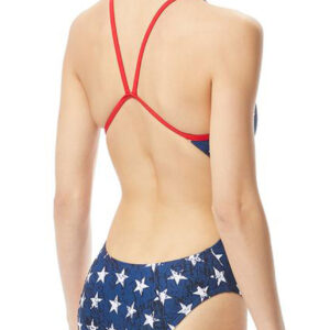 TYR Star Spangled Cutoutfit Swimsuit – Red/White/Blue