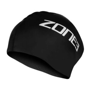 Zone3 Long Hair Swim Cap - Black-0