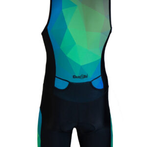 Dare2Tri Men’s Ltd Funky Tri-suit – Black / Green