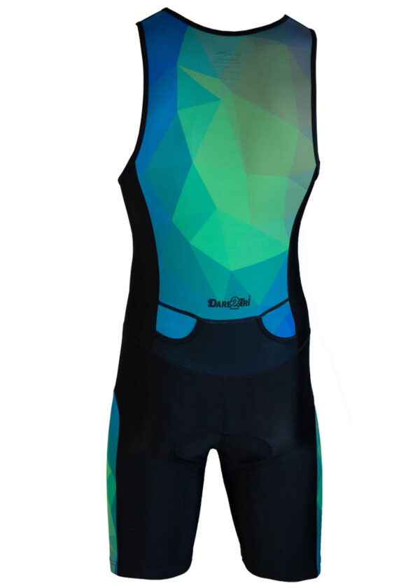 Dare2Tri Men’s Ltd Funky Tri-suit – Black / Green