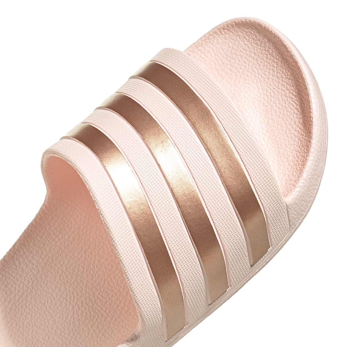 Adidas Adilette Aqua Slides - Rose Gold - Image 7