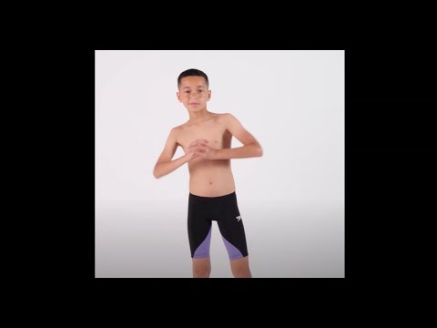 Speedo Fastskin Junior LZR Ignite Jammer - Black/ Miami Lilac - Image 2