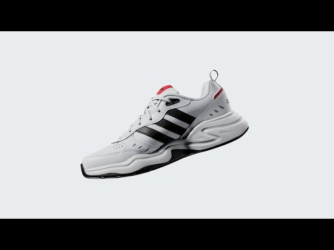 Adidas Strutter Trainers - White / Black / Red - Image 5