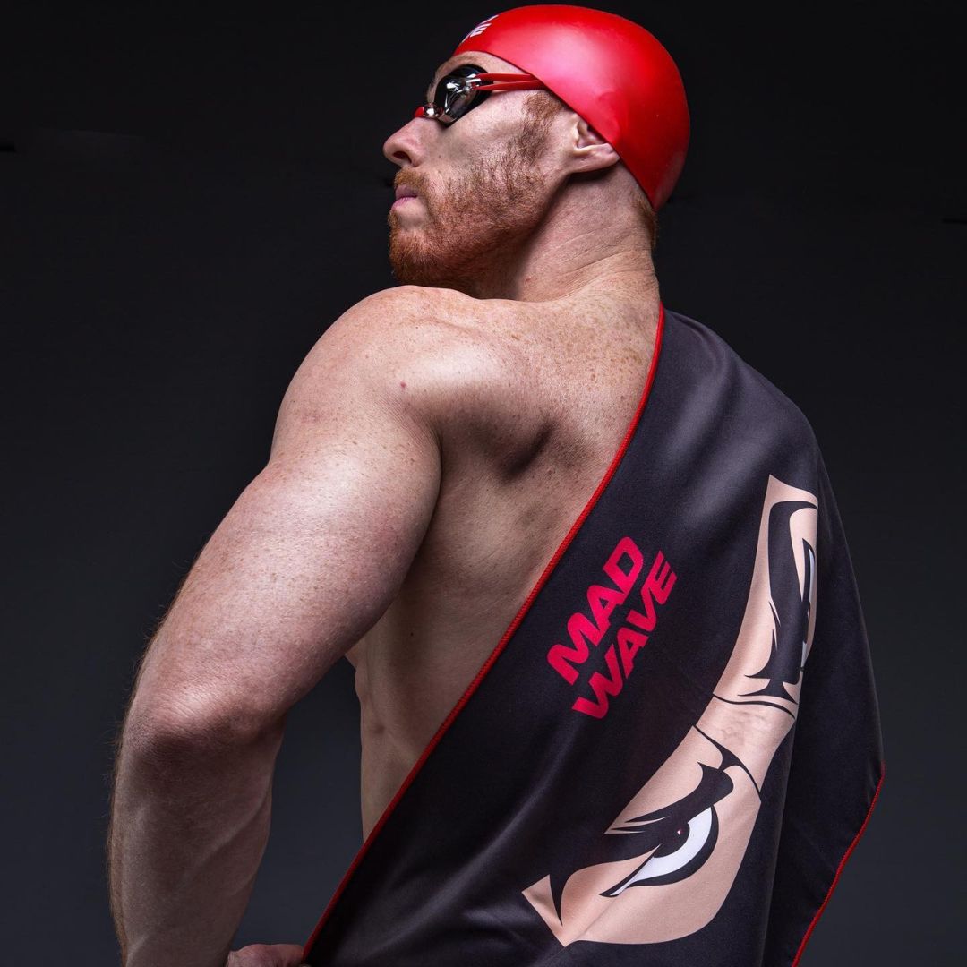 Mad Wave Ninja Microfiber Towel - Black - Image 6