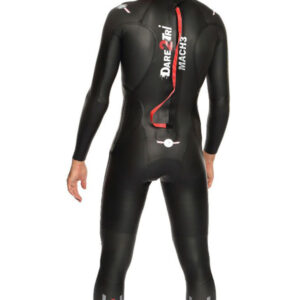Dare2Tri Mens MACH3 S.7 Wetsuit – Black / Red