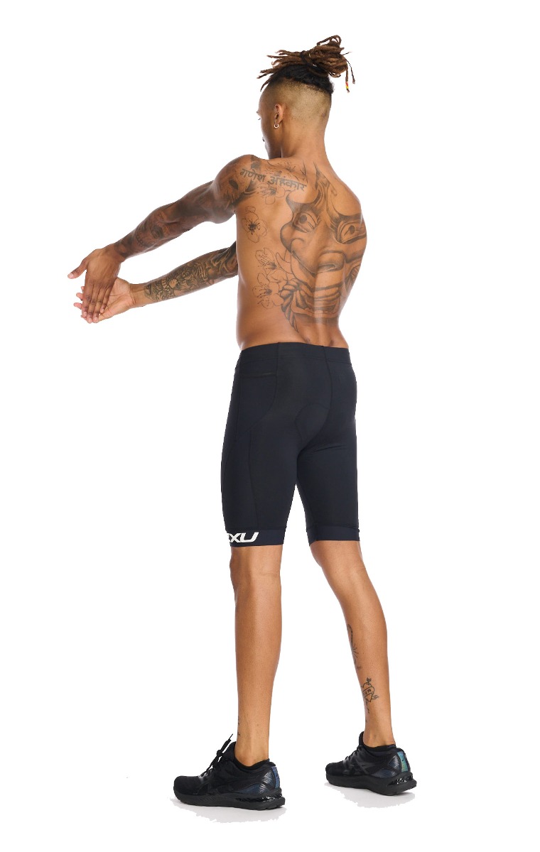 2XU Men's Core Tri Short - Black/ White - Image 3