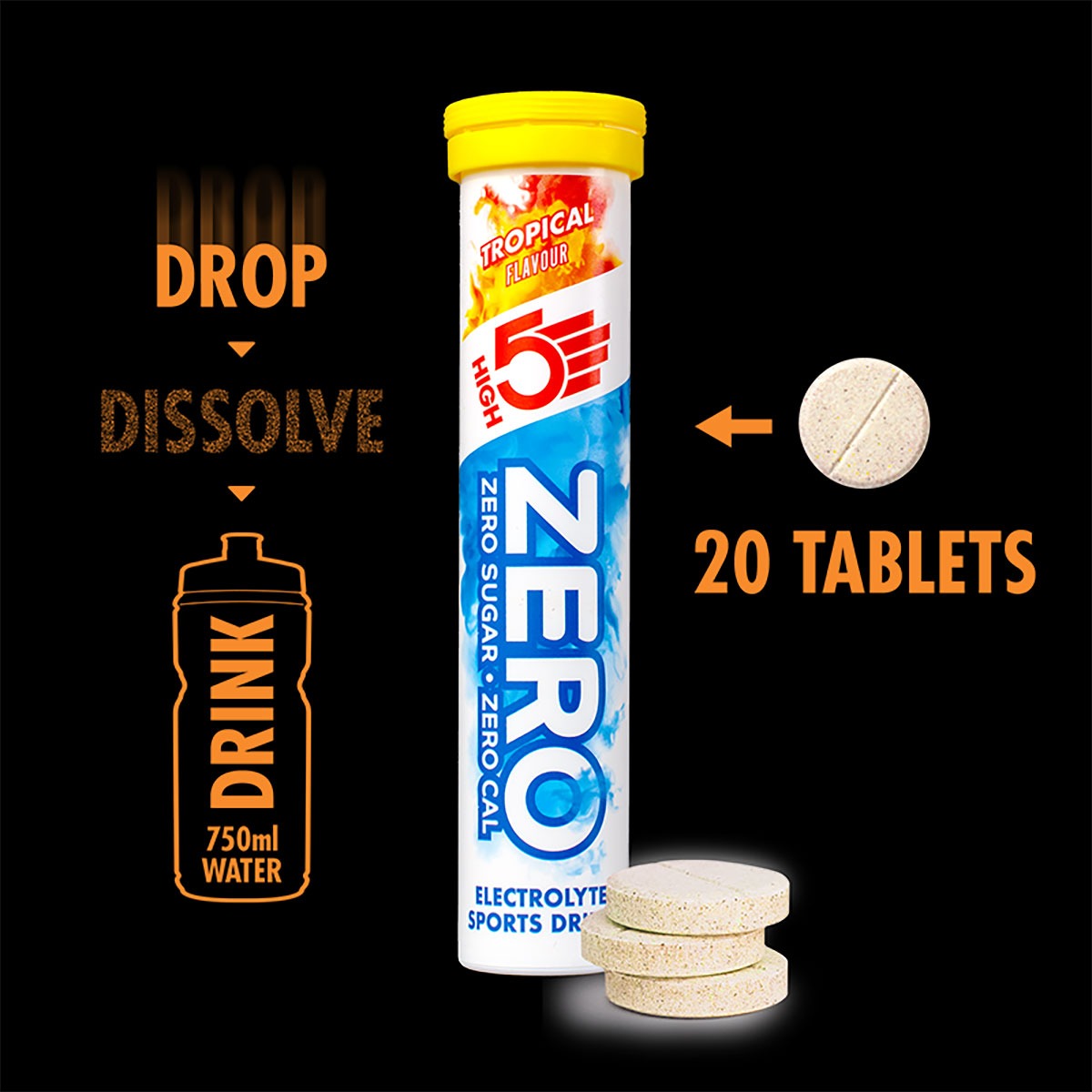 HIGH5 Zero Hydration Tabs (Tropical) - Image 3