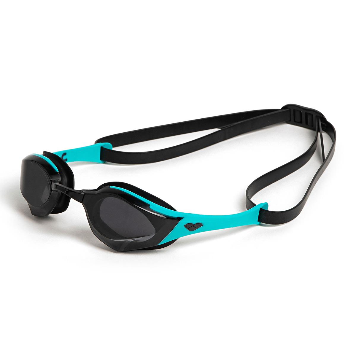 Arena Cobra Edge Swipe Swim Goggles - Smoke / Peacock / Black - Image 3