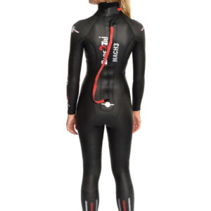 Dare2Tri Womens MACH3 S.7 Wetsuit – Black / Red