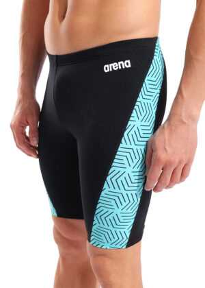 Arena Allover Jammer - Black / Water Maze-0