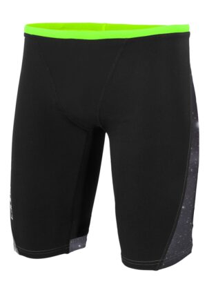 Zone3 Men's Cosmic Jammers - Grey / Fluro Yellow