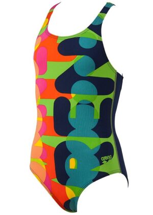 Arena Kids Following One Piece Costume Navy/Green