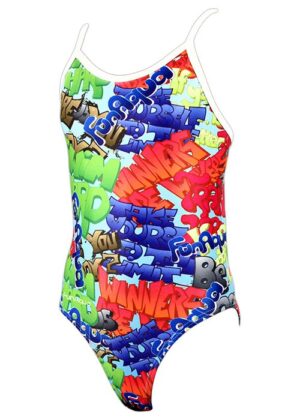 Funaqua Girls Graffiti Costume Multi-Coloured