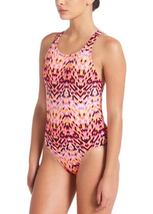 Nike Digi Arrow Women's Powerback Swimsuit - Fuchsia